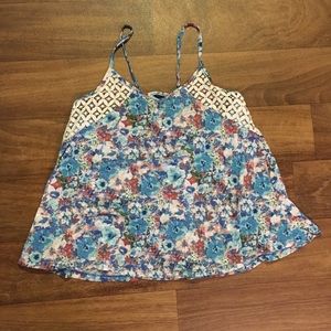 Love, Fire cute strappy floral blouse